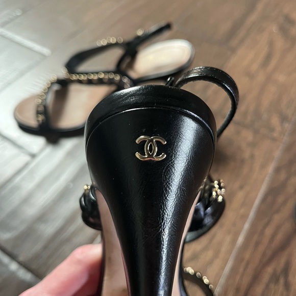 Chanel Strappy Chain Sandals - Picture 4 of 9